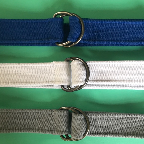 Casual belts in blue, white, grey. - Picture 2 of 4